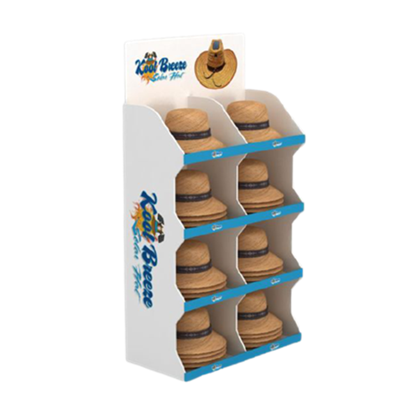 Promotional Stand Pop Cardboard Hat Display Rack