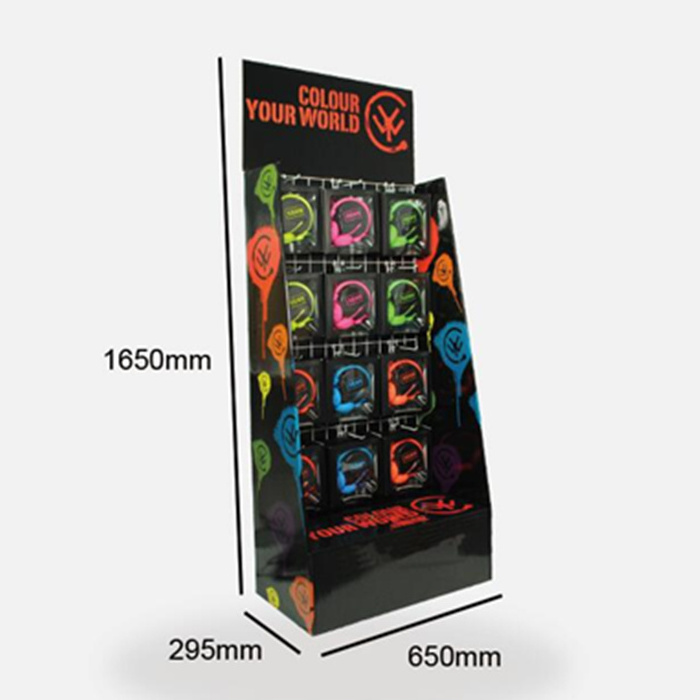 HOT New Free New Custom Design High Quality Promotion Recyclable Hanging Corrugated Pop Stand