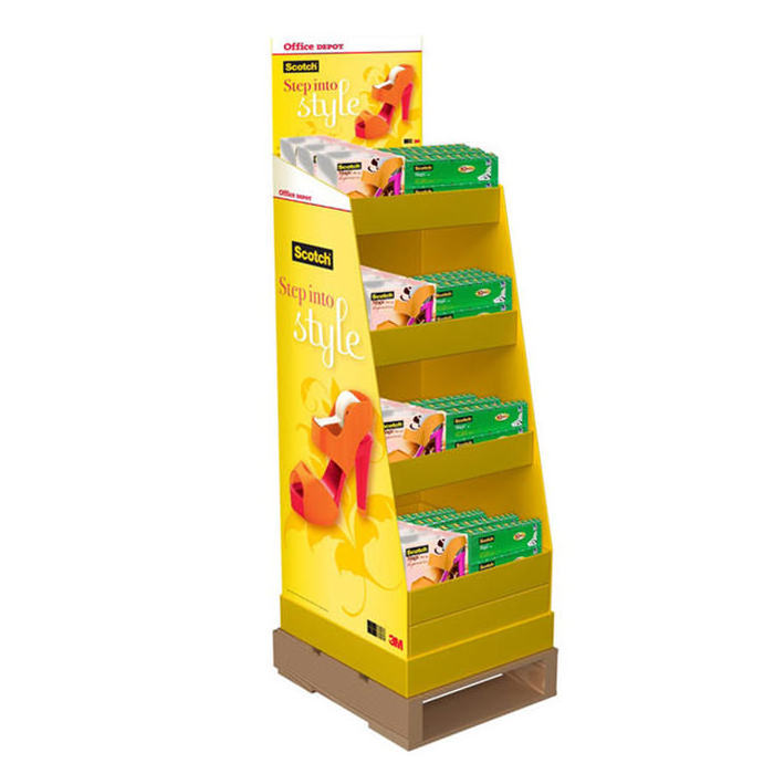 HOT Cardboard Display Riser Free New Custom Design High Quality Promotion Recyclable Cardboard Display Riser