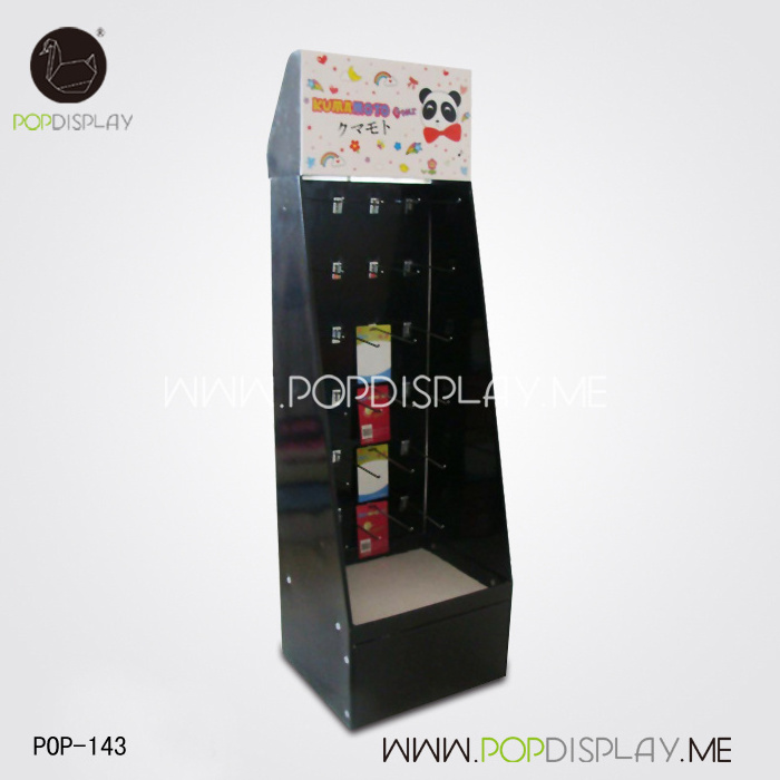 HOT pop corrugated makeup stand for hanging custom printed cardboard display for umbrella