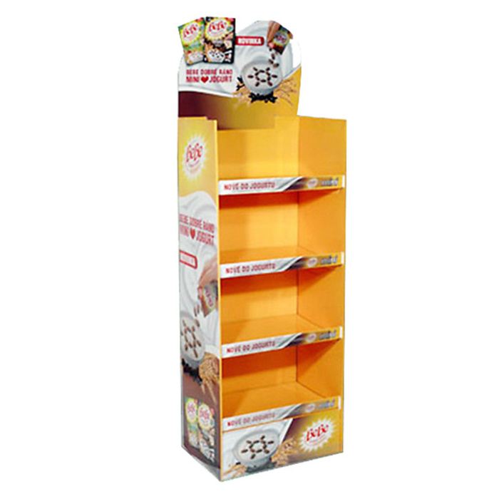 HOT New Free Custom Design Cheaper High Quality Promotion Recyclable Wheel Pallet Cardboard Display