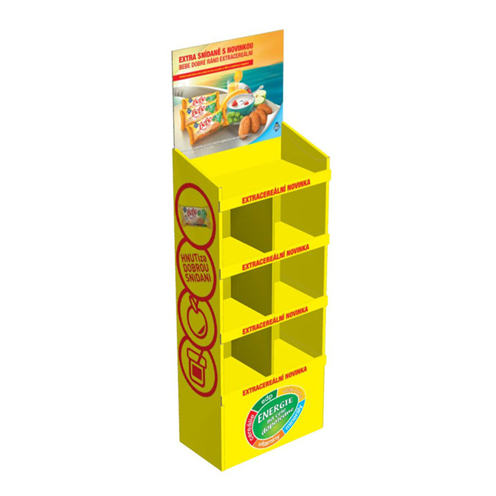 HOT Recyclable Blister Cardboard Flexible Materials Paper Display Rack Riser