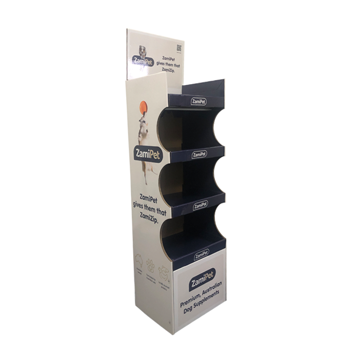 HOT Recyclable Blister Cardboard Flexible Materials Paper Display Rack Riser