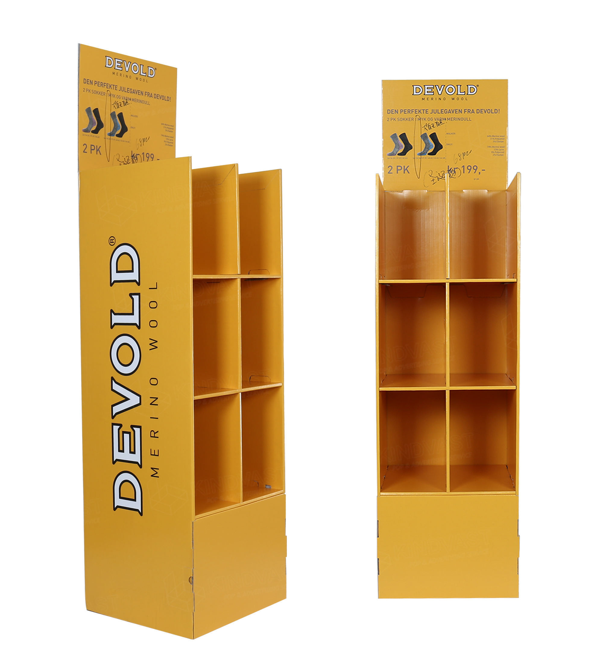 HOT Wholesale silk stockings cardboard floor display stand