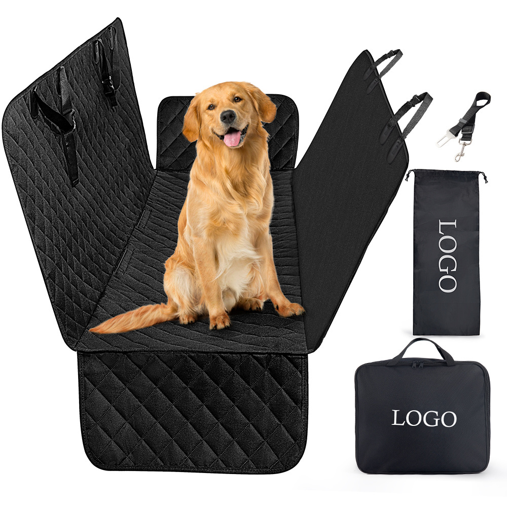 Dog Car Seat Cover for Back Seat Durable, Nonslip, Waterproof 600D Cotton 3-in-1 Hammock Car Protector Against Dirt