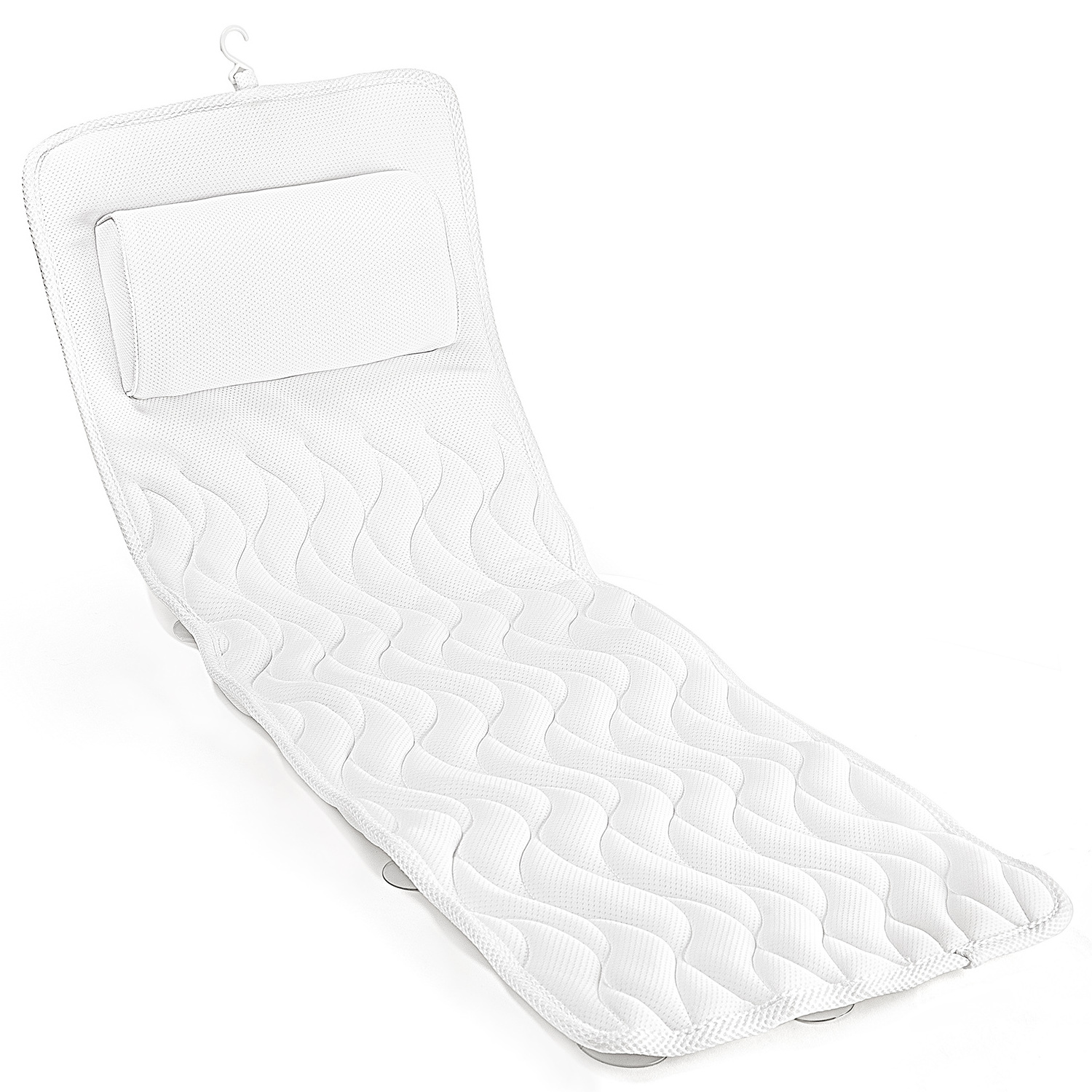 Luxury Bath Relaxing Gifts Full Body Bath Pillow For Tub Non-Slip Spa Bathtub Mat Mattress Pad with Extra Thick Head Pillow