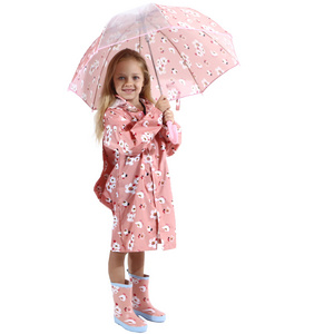 kids umbrella and raincoat set Rain Poncho Kids Toddler Poncho with Hood,Waterpoof Rain Jacket Coat