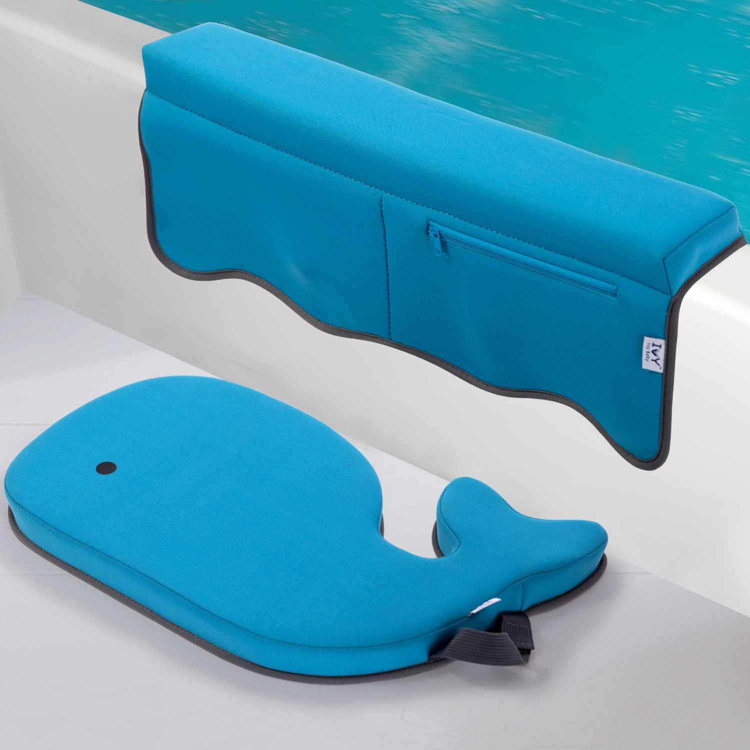 Comfortable Baby Bath Kneeler and Elbow Rest Pad Set - Thickest Bathtub Kneeler Pad with Memory Foam and Bath Toysgarden kneeler