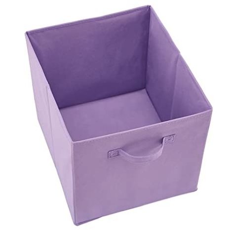 Foldable Fabric Basket Bin 13 x 15 x 13 inch Collapsible Organizer Storage Cube with Handles for Home  Bedroom Baby Nursery