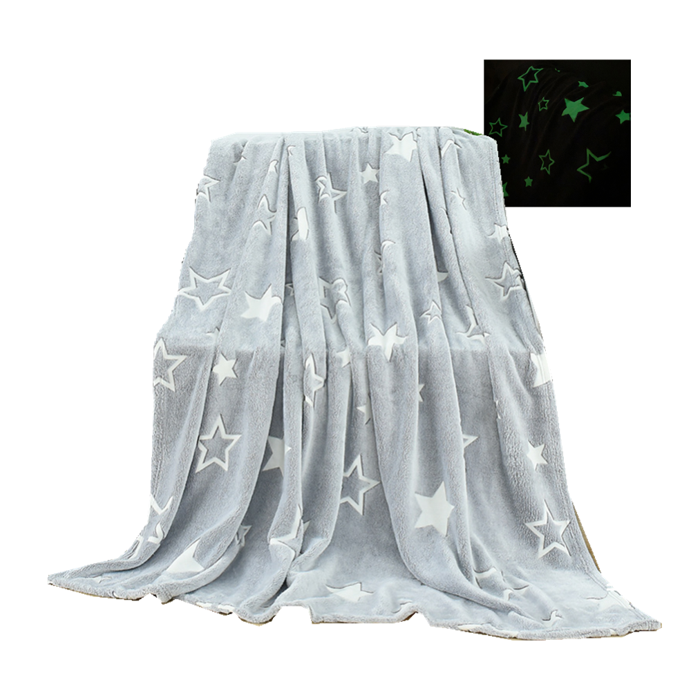 Super Soft Large Glow in The Dark Luminous Glowing Blankets For Kids