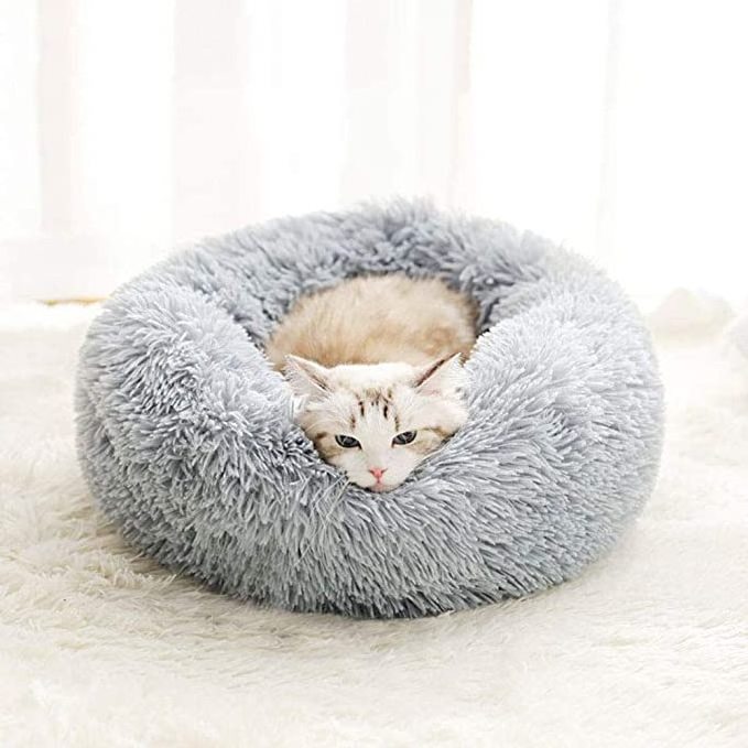 puppy bed Pet Bed for Cats or Small Dogs, Mini Medium Sized Dog Cat Bed Self Warming Autumn Winter Indoor Snooze