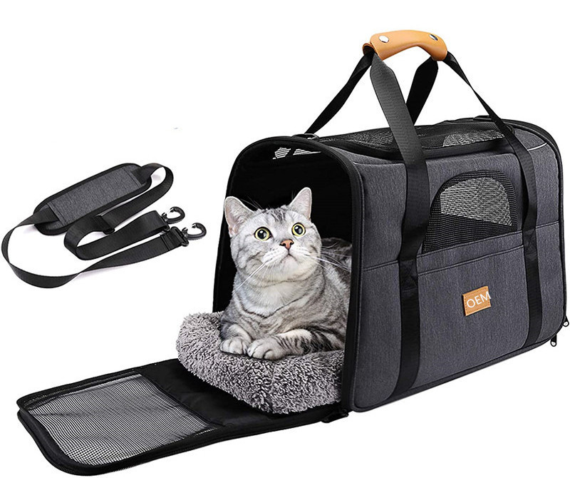 High quality Pet Carrier  for Cats and Dogs Portable Cozy Travel dog carrier Bag Car Seat Safe Carrier