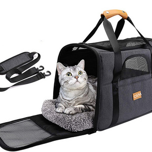 High quality Pet Carrier  for Cats and Dogs Portable Cozy Travel dog carrier Bag Car Seat Safe Carrier