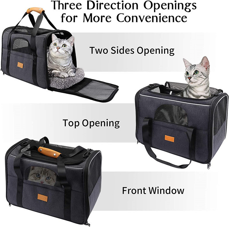 High quality Pet Carrier  for Cats and Dogs Portable Cozy Travel dog carrier Bag Car Seat Safe Carrier