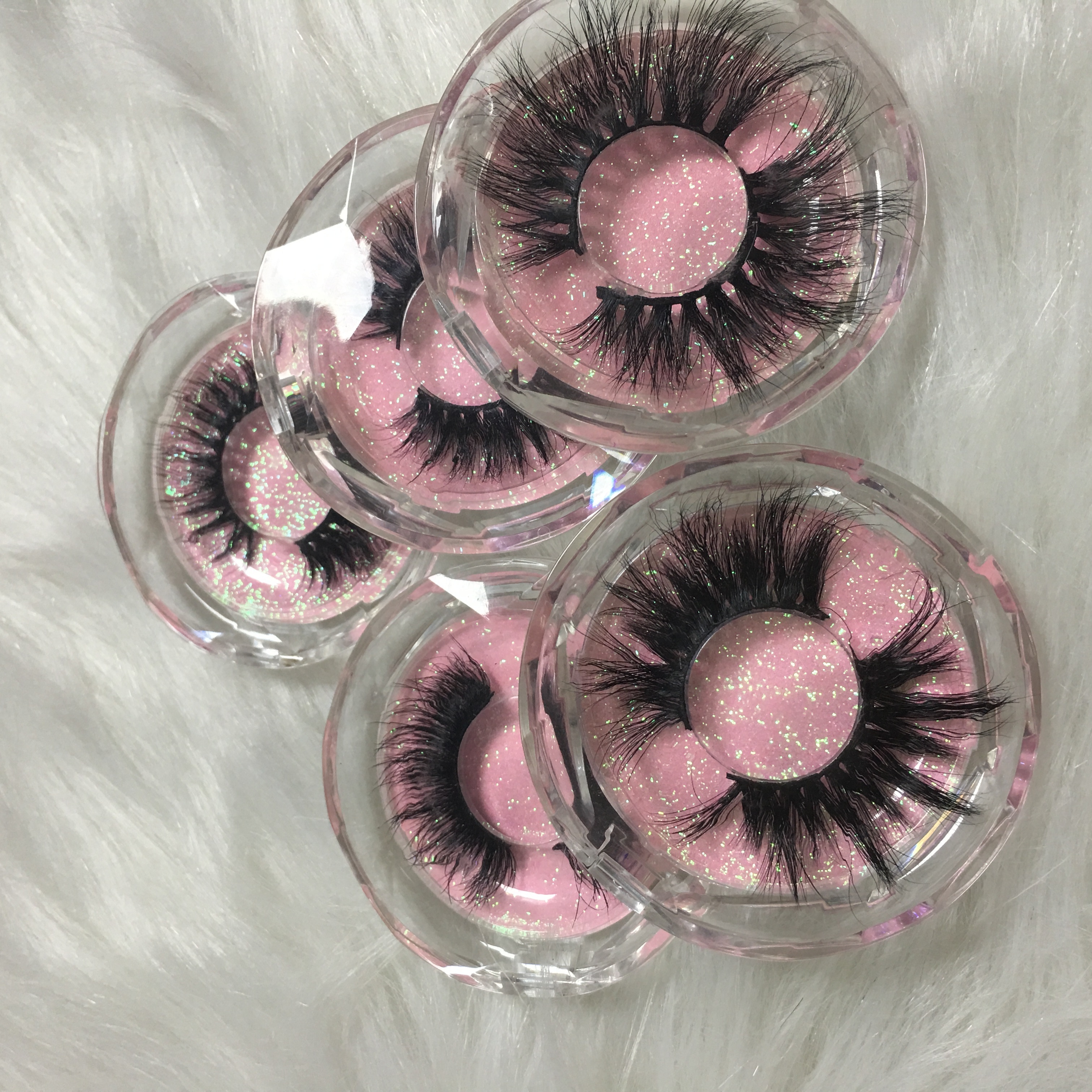 free sample Wholesale lashes full strip lashes fluffy 25mm mink eyelash 100% 3d mink eyelashes vendor