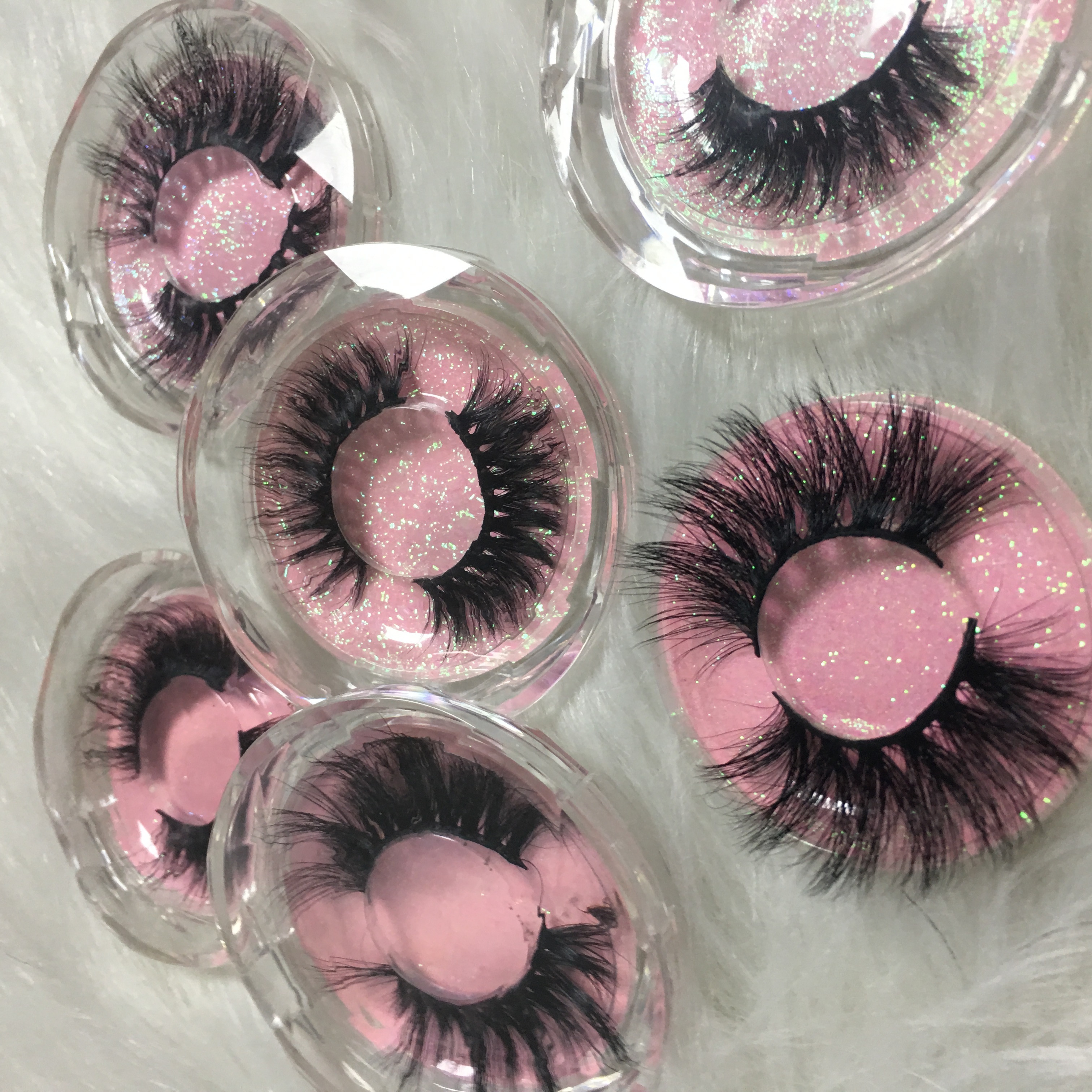 free sample Wholesale lashes full strip lashes fluffy 25mm mink eyelash 100% 3d mink eyelashes vendor