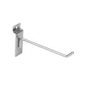 Free Samples Supermarket Display Single Wire Slatwall Shelf Hook For Retail