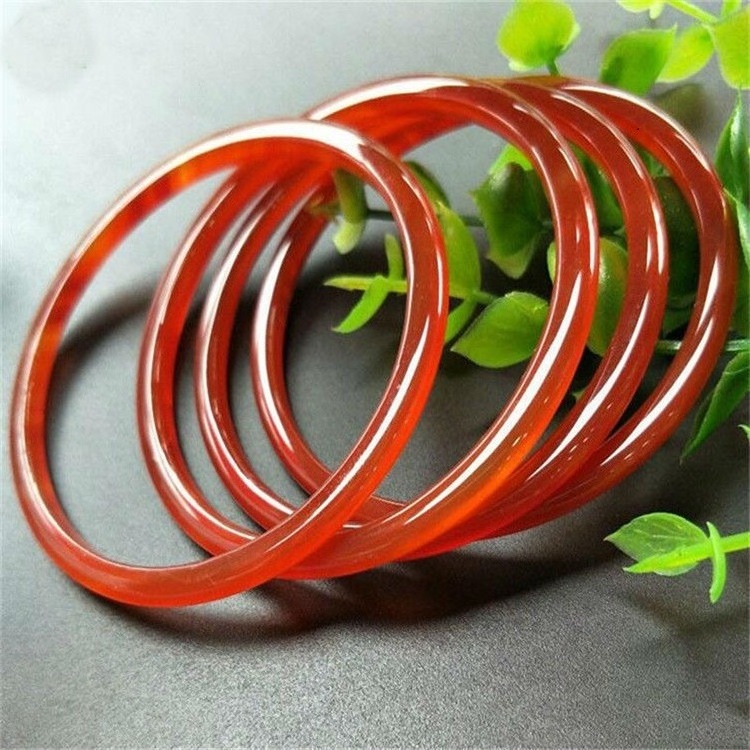 Hot Selling Wholesale Women Girls White/Green/Pink/Red/Purple Colored Ice Chalcedony Agate Natural Jade Thin Bangle