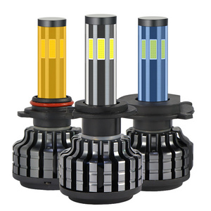 90W Auto high low beam 6 side H7 bulb h4 led with sample led car headlights