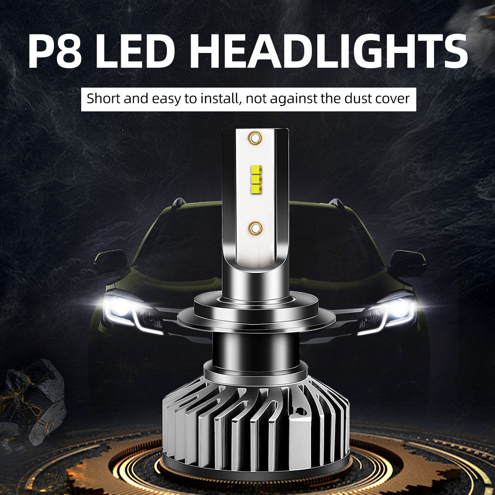 P8 series H1 H3 H4 H7 H8 H9 H11 880 881 9003 9004 9005 9006 HB2 HB3 HB4 auto headlight led head lamp luces led para carro