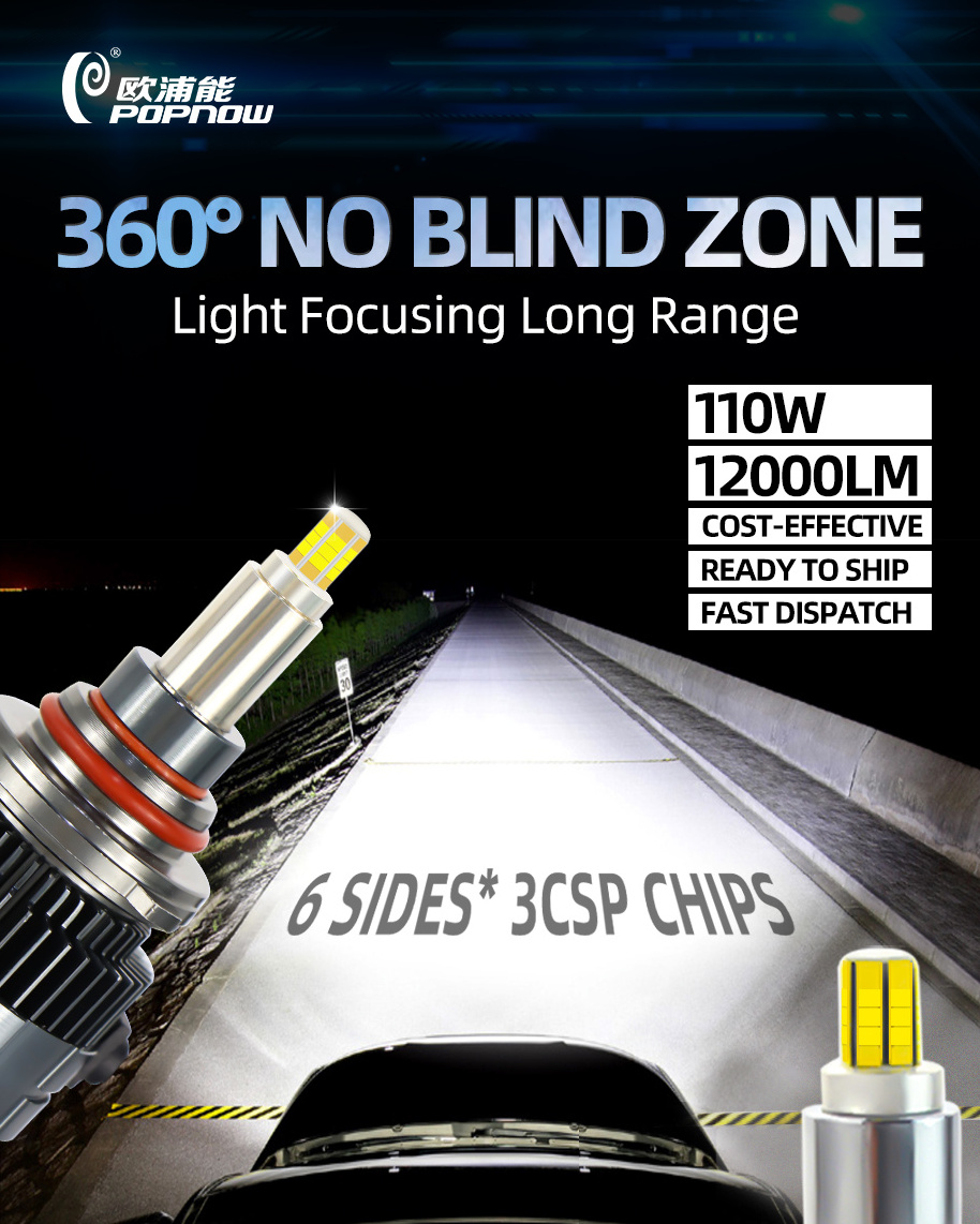 auto lighting system super Brightness 360 H11 Led headlight bulb H1 H3 H4  H8/H9/H11 9005 360 led h7 headlight luces led bulb