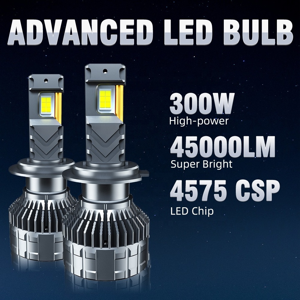 300W High Power 45000LM Super Bright Car Light P18 Led Headlight High Low Beam H1 H3 H7 H11 9005 9006 H4 LED Headlights Bulb