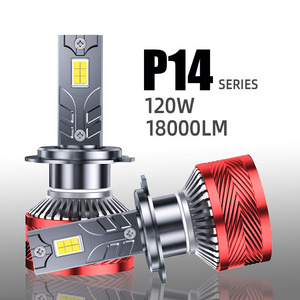 2024 new arrival 120W 18000lm car led headlight bulb h4 led headlight h7 h11 9004 9005 bright led car light