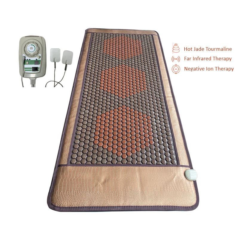 Salon Nugar Best Korea Heated Infrared Pad Jade Master Bed Mat Electro Magnetic Tourmaline Stone Vibration Massage Mattress