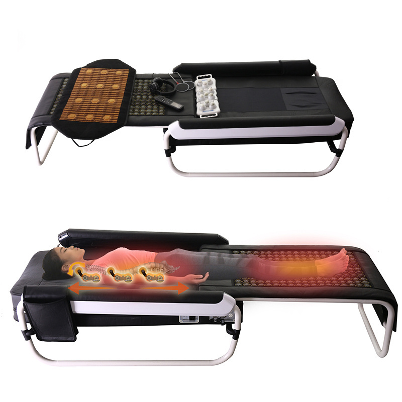 Korean Jade Master V6 New Style Jade Roller Massage Bed Salon Furniture Far Infrared Heating Therapy Chiropractic Table