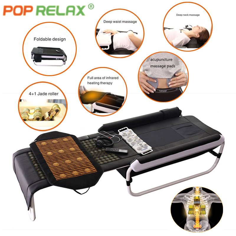 Best Price Cama Teraputica Foldable S-ceragem Master V3 V4 V6 Thermal Therapy Jade Massage Bed With Roller