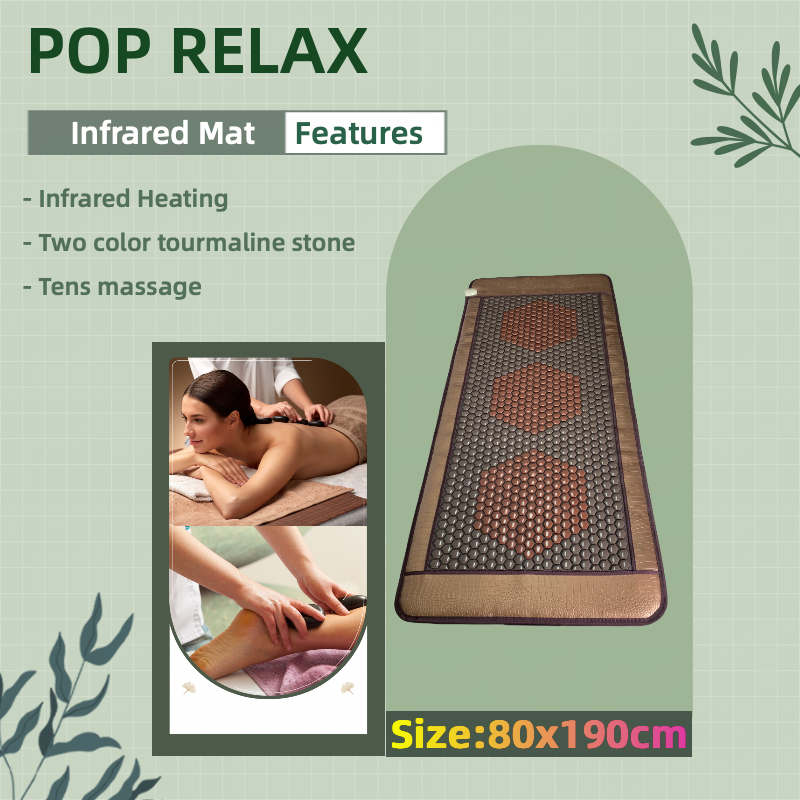 Salon Nugar Best Korea Heated Infrared Pad Jade Master Bed Mat Electro Magnetic Tourmaline Stone Vibration Massage Mattress