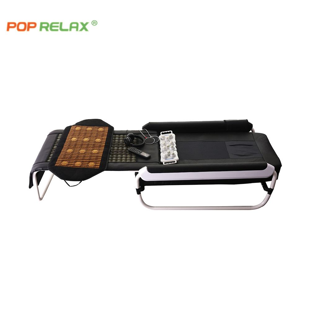 POP RELAX electric infrared jade stone roller master V3 korea nugar thermal heating cera gem massage bed best manufacturer