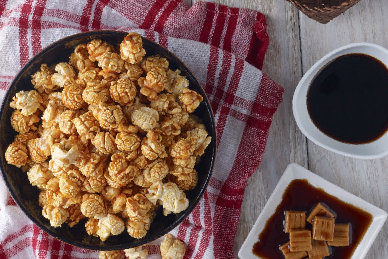 Caramel Popcorn Popsmile Bucket Grain Popcorn Halal Snack