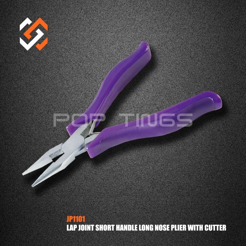 PopTings Jewelry Making Tools Lap Joint Jewelry Making Pliers JP1101 Long Nose Cutting Pliers