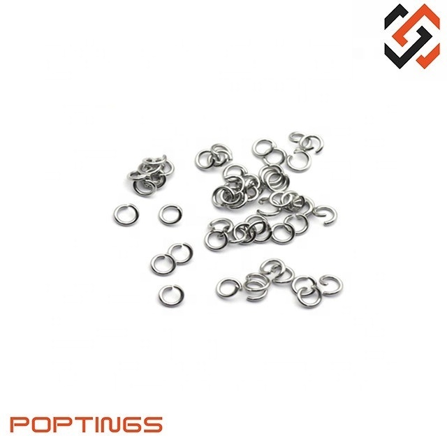 Wholesale Price Custom Stainless Steel 4-8mm Open Jump Ring Split Rings Connectors For DIY Jewelry Crafts