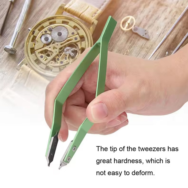 POP TINGS Wholesale Price Watch Tools ZBT017 V-Shaped Tweezers Clock Watch Spring Bar for Watchmaker