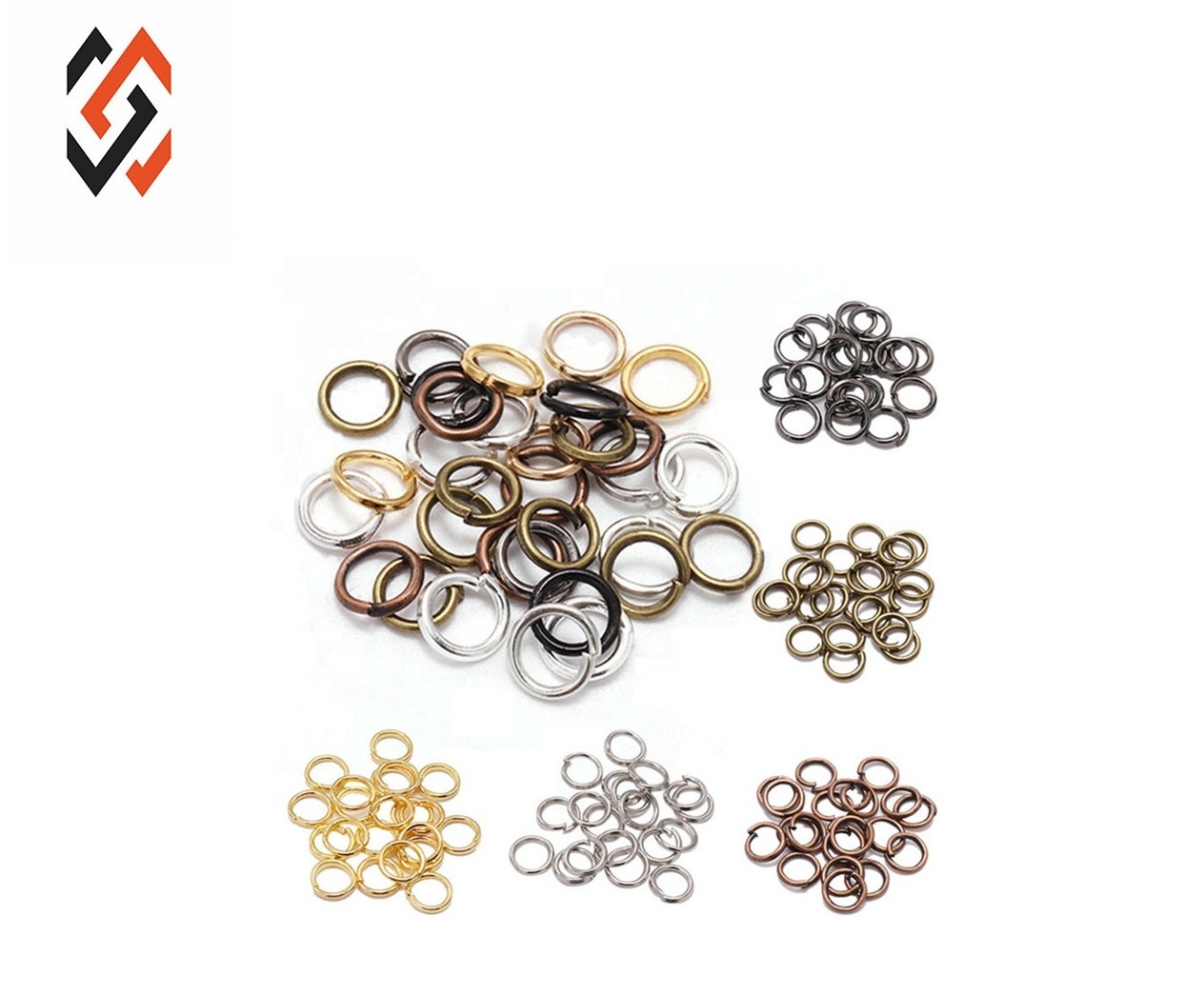 Wholesale Price Custom Stainless Steel 4-8mm Open Jump Ring Split Rings Connectors For DIY Jewelry Crafts