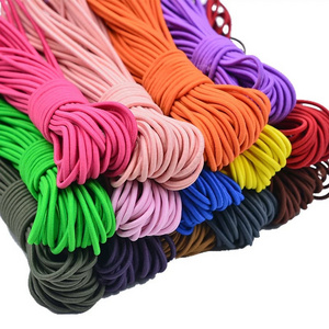 Strong Strength 2.5mm 4mm 5mm 8mm 10mm Elastic Rope Ring Custom Color Size round bungee Cord Elastic strap Binding Elastic Cord