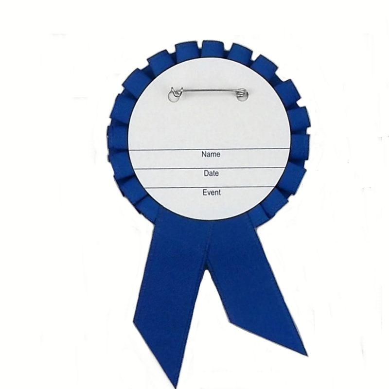 custom logo dog horse show Victory pleated satin Ribbon Rosette badge Award Set for Competition, Sports Event