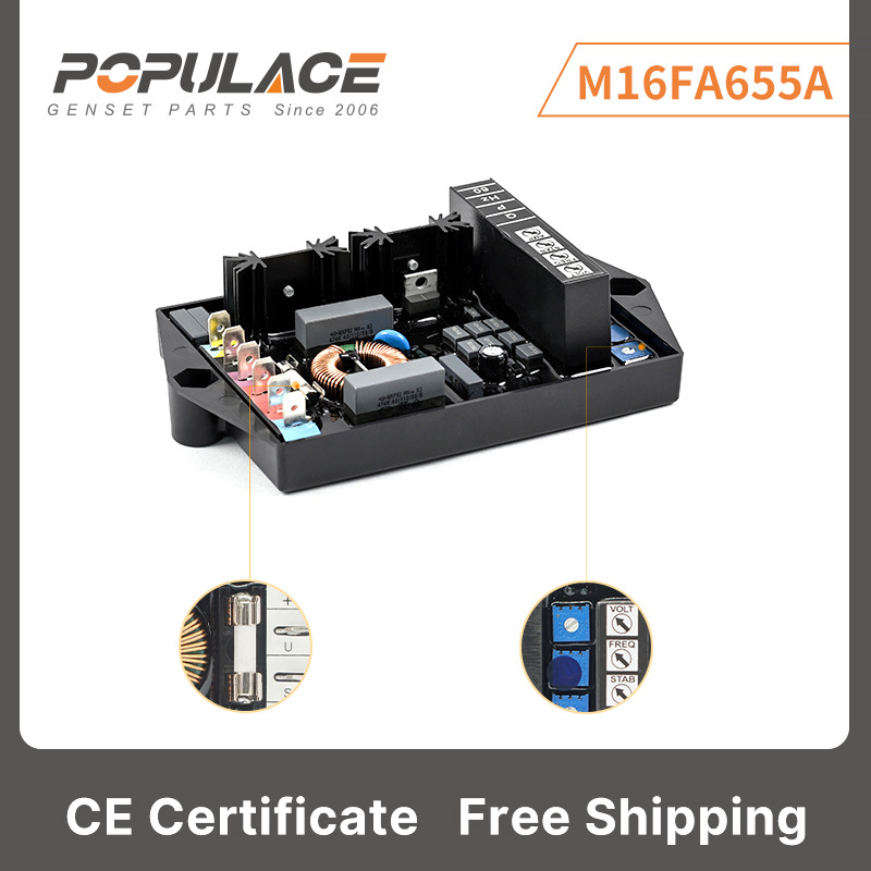 POPULACE CE High Quality Diesel Engine Spare Parts Accessor Regulator Circuit Diagram AVR M16FA655A Card Generator AVR M16FA655A