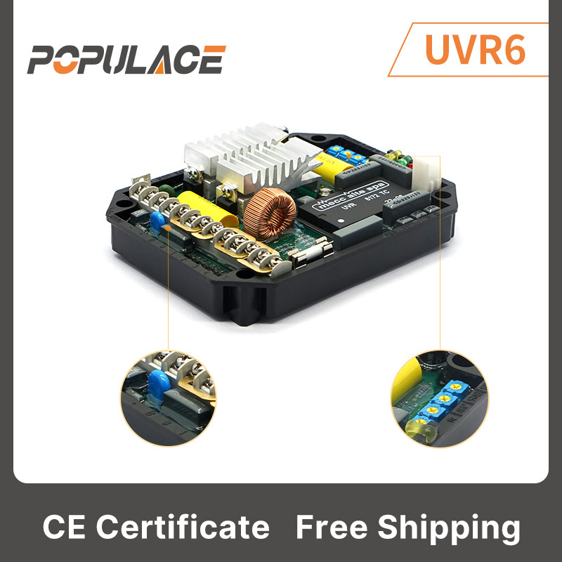 POPULACE high quality diesel engine spare parts accessor regulator avr circuit diagram price card generator avr uvr6