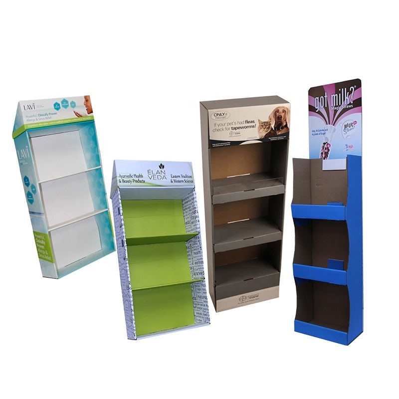 POP cardboard counter display stands with plastic hooks, hanging display with peg hooks, Power wing sidekick hook display racks