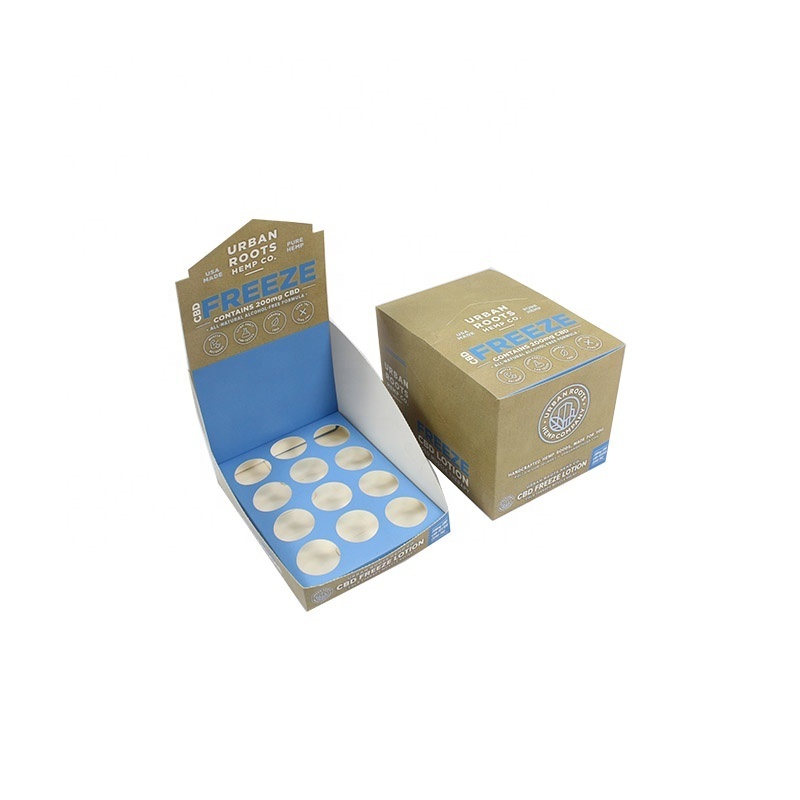 Printed Boxes Cardboard for Gummy, Paper Box Packaging Recycled, Custom Counter Display Boxes Cardboard for Tincture Preroll