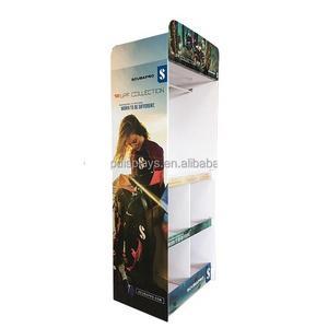 Portable Stand Pos Cardboard Tshirt Clothing Shelf Corrugated Custom Display