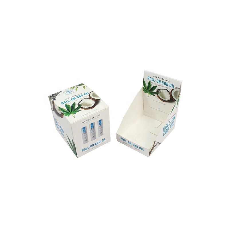 Printed Boxes Cardboard for Gummy, Paper Box Packaging Recycled, Custom Counter Display Boxes Cardboard for Tincture Preroll