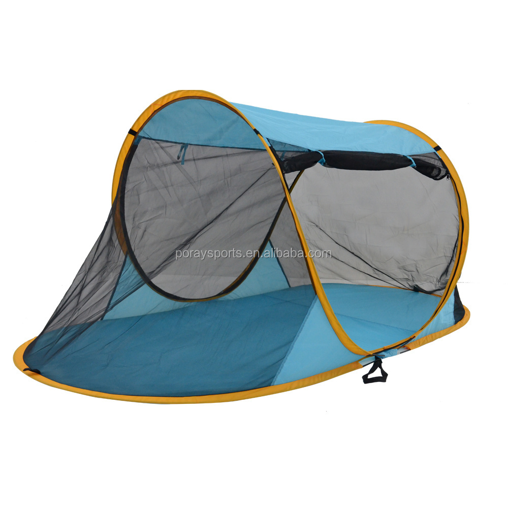 1-2 person pop up beach mosquito net tent with tarp floor