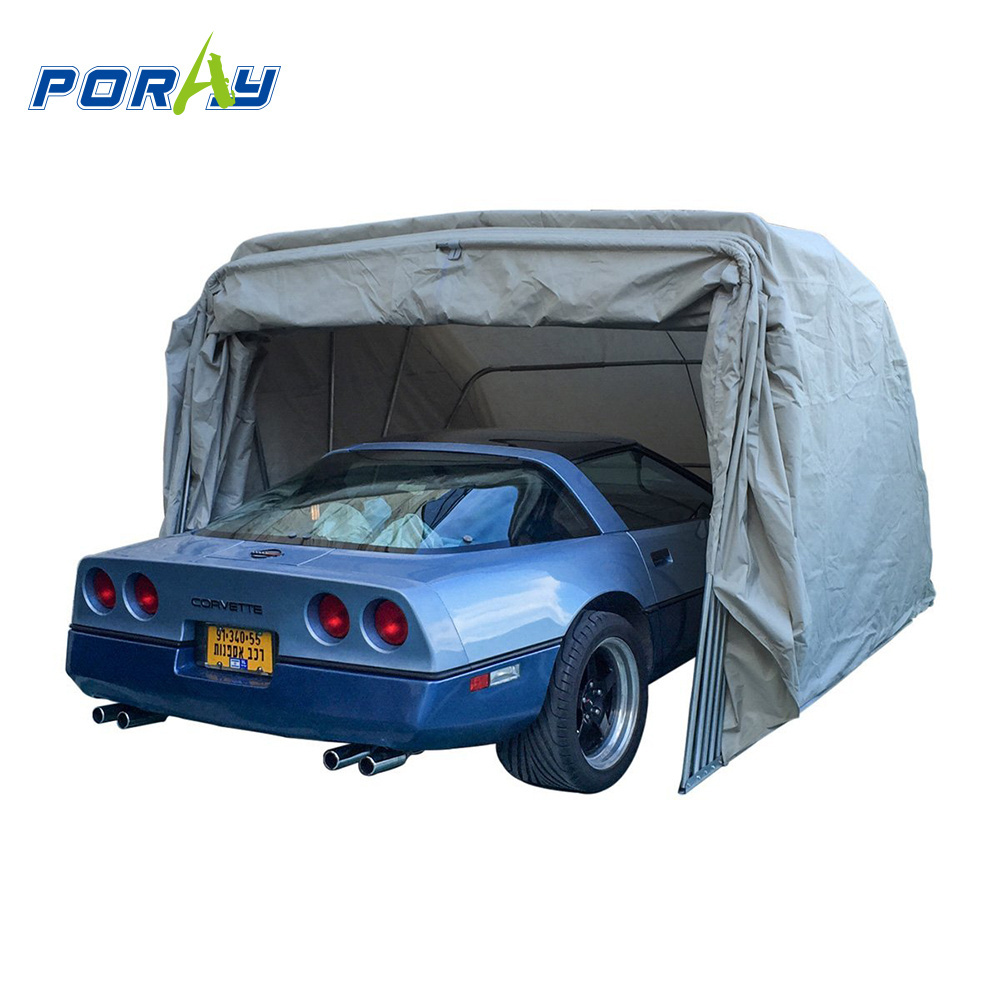 Steel tube structure movable portable foldable polyester fabric Motorcycle hood car parking shed awning