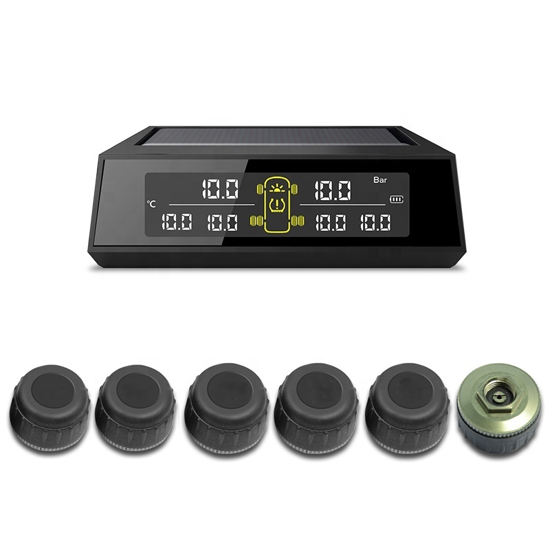 Wholesale Six Wheels  Solar Charge external Car Truck Vehicle Tire Pressure TPMS Sensor Tire Pressure Monitoring System