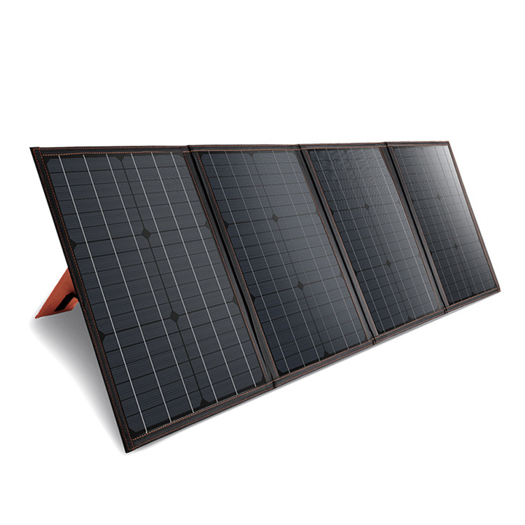 Wholesale Price portable pannello solare 2021 Hot Sale OEM All Black 100W Mono Crystal Silicon Foldable Solar Panel For Camper