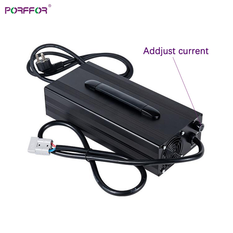 Porffor LTO 24v 5-50A 12v 40 amp 200ah charger for motorcycle 12volt 50ah 24 volts 20a 24v 30a electric solar battery charger